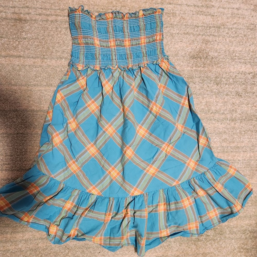 Strapless Smocked Beach Dress